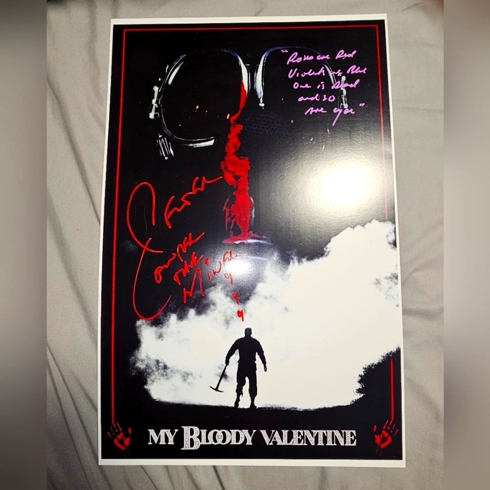 MY BLOODY VALENTINE (Horror) Signed By Peter Cowper 11x17 Photo